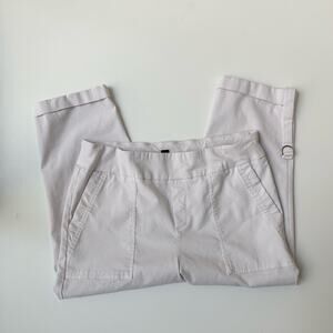 Bella Rose White Capri Pants Women's Large